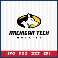 michigan tech huskies svg, michigan tech huskies logo svg, ncaa svg, sport svg, png dxf eps file