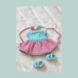 outfit for doll flo /la tenue pour la poupee  flo/   pdf french crochet/tricot pattern