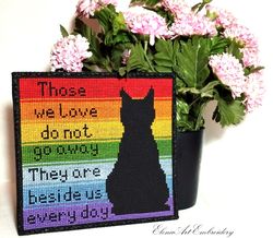 cat memorial, cat loss gift, pet loss gift, cat sympathy sign, rainbow bridge, pet memorial, cat remembrance ornament