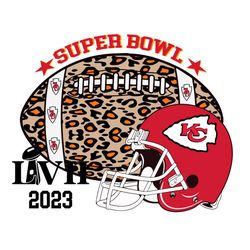 Kansas City Chiefs Leopard Gameday Super Bowl 2023 Football Svg