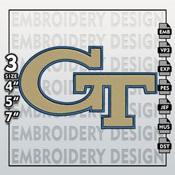 georgia tech yellow jackets embroidery files, ncaa logo embroidery designs, ncaa yellow jack, machine embroidery designs