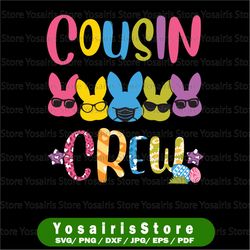 Cousin Crew png, Cute Easter Bunny Rabbits png, Easter png, Kids Shirt Design, Cousin Crew png, Easter Bunny png