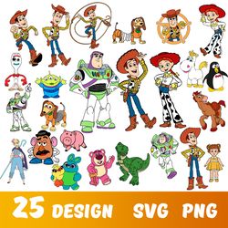 toy story bundle svg, toy story clipart set, toy story svg files for cricut, toy story png, toy story vector file