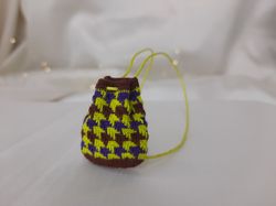 doll crocheted backpack | doll miniature bag | accessory for barbie and other dolls 1:6
