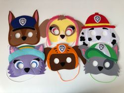 paw patrol mask, paw patrol games, party mask for kids, paw patrol gifts, mask for kids, pretend play, birthday gift