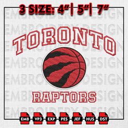 NBA Toronto Raptors Embroidery Files, NBA teams, NBA Raptors Embroidery Designs, Machine Embroidery Designs