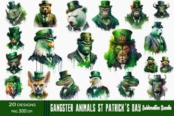 20 files for badass gangster animals png happy st patricks day sublimation download