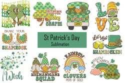 10 files for happy st. patricks day retro png sublimation download