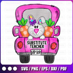 easter bunny truck png, substitute teacher squad png, easter truck png hip hop