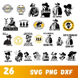 yellowstone svg, yellowstone bundle svg, yellowstone svg files for cricut, yellowstone png, yellowstone dxf