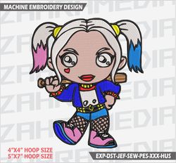 machine embroidery design,files,harley queen , instant download