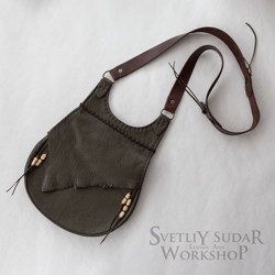 ready to ship - western leather bag / unisex / crossbody handbag / one of a kind / handmade