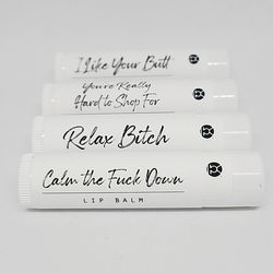 funny lip balm | adult, insulting lip balms | party favors, thank you favors, gift ideas, chapstick