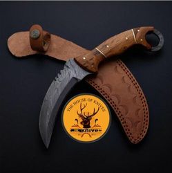 custom karambit, handmade karambit, full tang hand forged damascus steel karambit knife, karambit knive, karambit knife