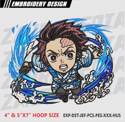 anime inspired , machine embroidery design, files, instant download