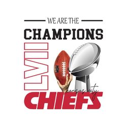 we are the super bowl lvii champions kansas city chiefs png