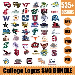 sport university team logos bundle best svg cutting files