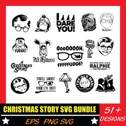 christmas story svg bundle svg leg lamp for cricut sublimation files