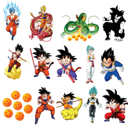 dragon ball z bundle son goku anime best svg digital files