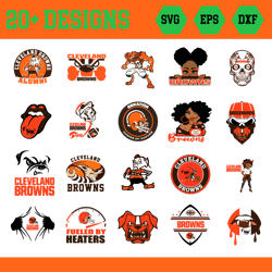 cleveland browns bundle svg nfl players cutting digital file