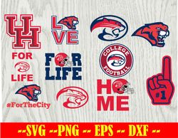 houston-cougars football team svg, houston-cougars svg, n c a a svg, logo bundle instant download