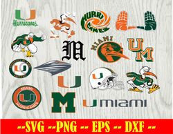 miami-hurricanes football team svg, miami-hurricanes svg, n c a a svg, logo bundle instant download