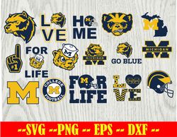 michigan-wolverines football team svg, michigan-wolverines svg, n c a a svg, logo bundle instant download
