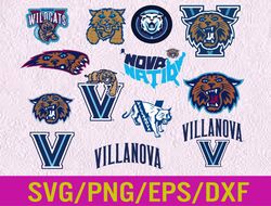 v-illanova-wildcats svg, n-c-aa team, logo bundle, instant download