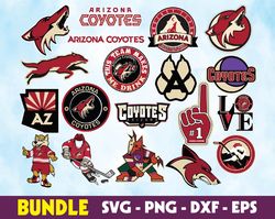 arizona coyotes  logo, bundle logo, svg, png, eps, dxf, hockey teams svg