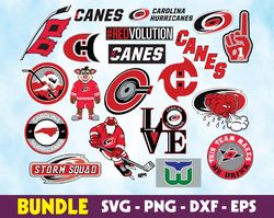 carolina hurricanes logo, bundle logo, svg, png, eps, dxf