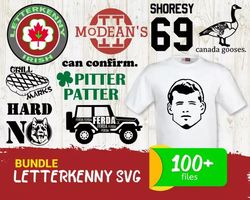 100 letterkenny svg bundle - svg, png, dxf, eps, pdf files for print and cricut