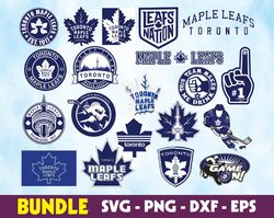 toronto maple leafs  logo, bundle logo, svg, png, eps, dxf, hockey teams svg