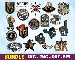 vegas golden  logo, bundle logo, svg, png, eps, dxf, hockey teams svg