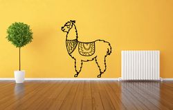 cute lama sticker, wall sticker vinyl decal mural art decor