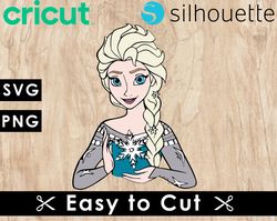 frozen svg files, frozen png files, vector png images, svg cut file for cricut, clipart bundle