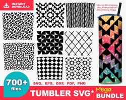 700 tumbler sublimation design - svg, png, dxf, eps, pdf files for print and cricut