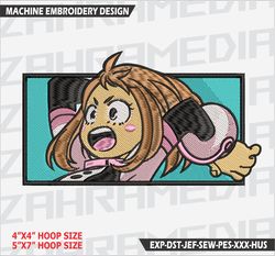 anime inspired , machine embroidery design, files, instant download