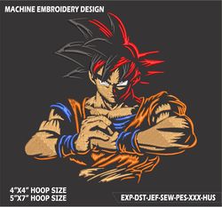 anime inspired , machine embroidery design, files, instant download