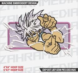 anime inspired , machine embroidery design, files, instant download