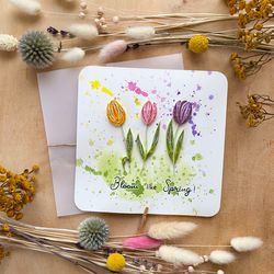 greeting card - bloom like spring! - spring gift card