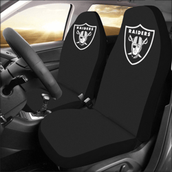 Raiders Car Seat Covers Set Of 2 Universal Size
