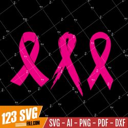 Awareness Ribbon Svg, Ribbon Vector, Cancer Awareness Ribbon Png, Pink Cancer Ribbon Svg, Breast Cancer Svg, Awareness R