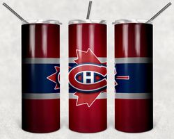 montreal canadiens tumbler wrap design - jpeg & png - sublimation printing design - nhl - hockey - 20oz tumbler design