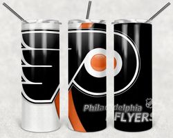 philadelphia flyers tumbler wrap design - jpeg & png - sublimation printing design - nhl - hockey - 20oz tumbler design
