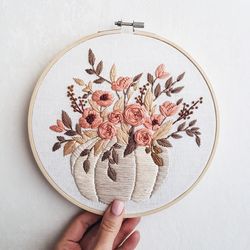 pumpkin hand embroidery pdf pattern