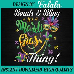 womens beads and bling it's a mardi gras thing new orleans festival png, ,mardi gras png, digital download