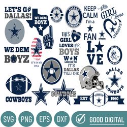 cowboys svg, football team svg bundle, ready for cricut, football svg, game day svg, cricut cowboys, silhouette, dallas,