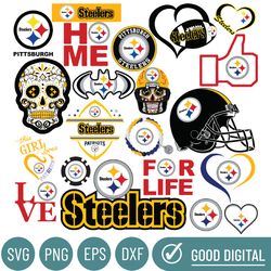 pittsburgh steelers svg, pittsburgh steelers football teams svg, bundle files, nfl teams svg, nfl svg, png, dxf, instant