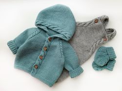 knit baby clothes set for newborn