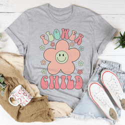 smiley flower child tee